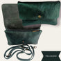 Bolso piel verde 1