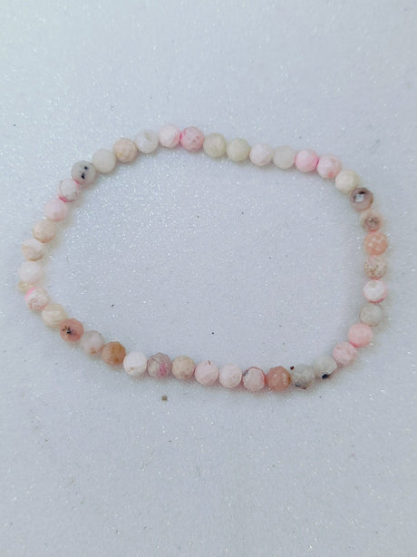Pulsera bolas morganita 1