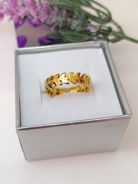 Anillo acero espiga 1