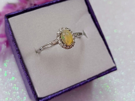 Anillo plata ópalo fuego 1