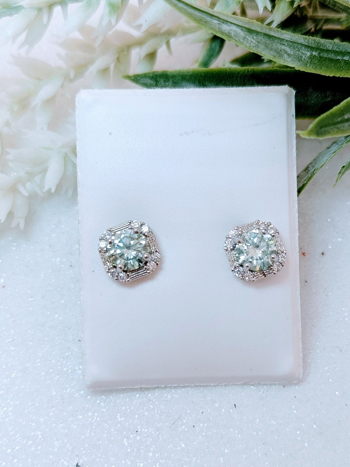 Pendientes aguamarina 1