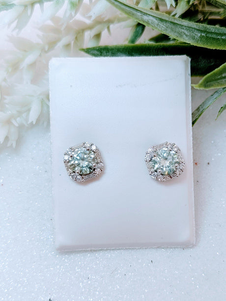 Pendientes aguamarina 1
