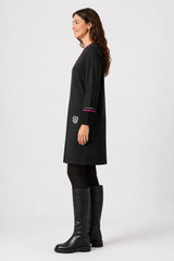 CHAQUETA CAPUCHA NEGRA POUPEE CHIC