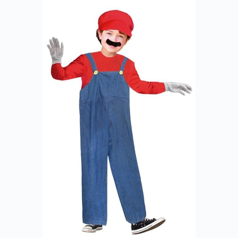 Disfraz Fontanero Rojo Mario Infantil 1