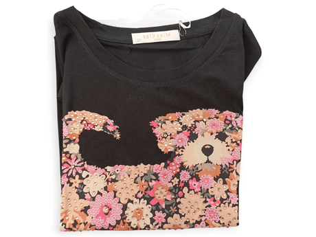 Camiseta perrito flores 1