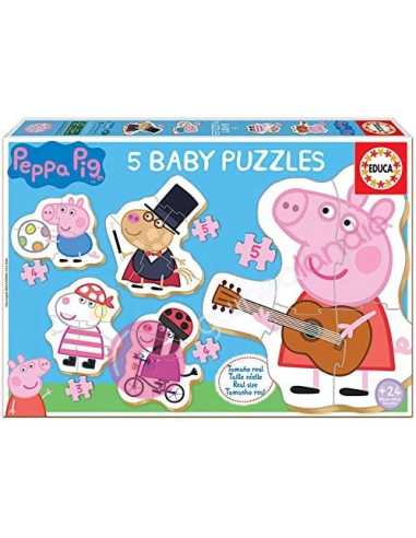 5 Baby puzzles Peppa Pig - Dendago