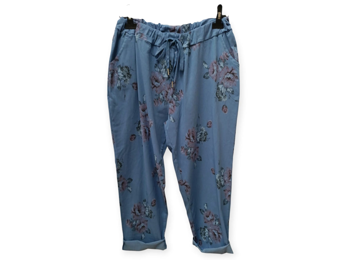 Pantalón casual de flores 1