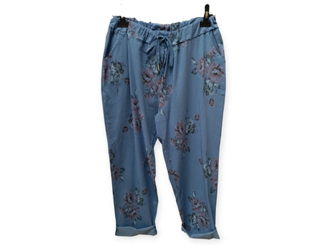 Pantalón casual de flores 1