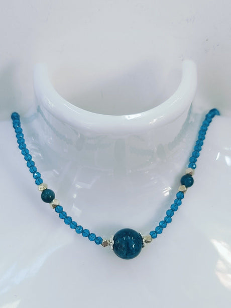 Collar Apatita azul 1