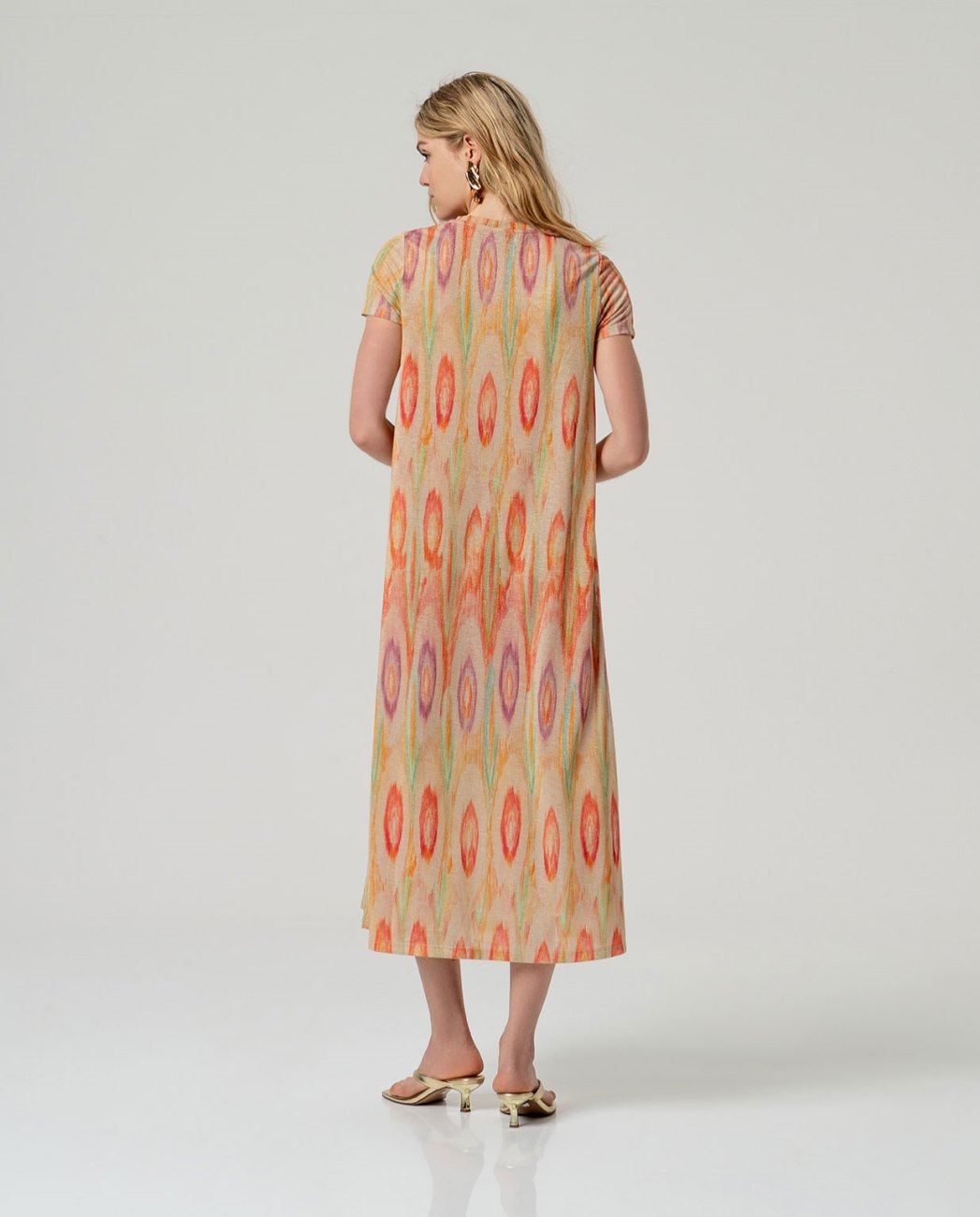 VESTIDO LARGO NARANJA SURKANA