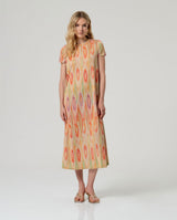 Vestido largo naranja Surkana
