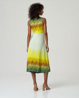 VESTIDO SIN MANGAS ESCOTE DRAPEADO SURKANA