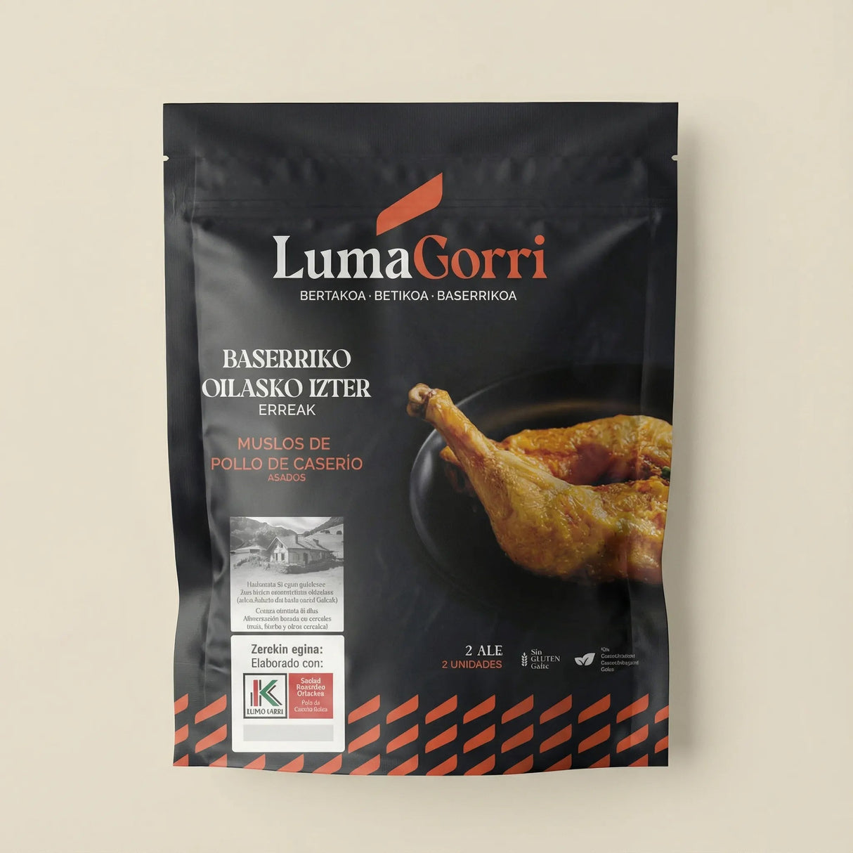 Muslo de pollo caserío preasado Lumagorri 2 Uds. 480 g 1