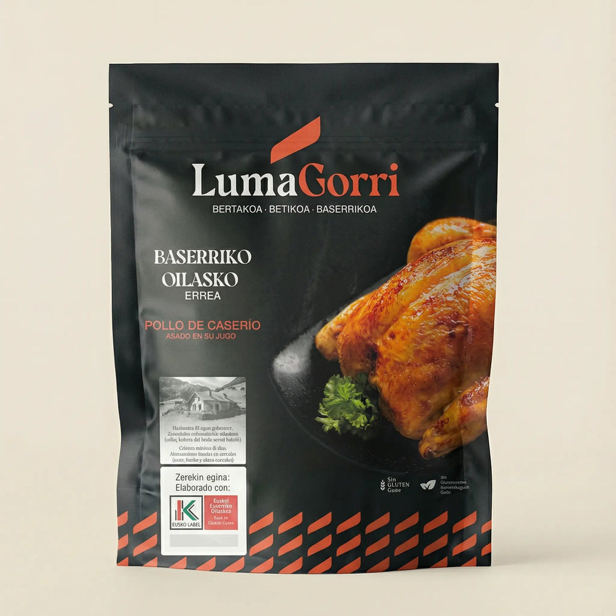 Pollo caserío preasado Lumagorri 1,5 kg 1