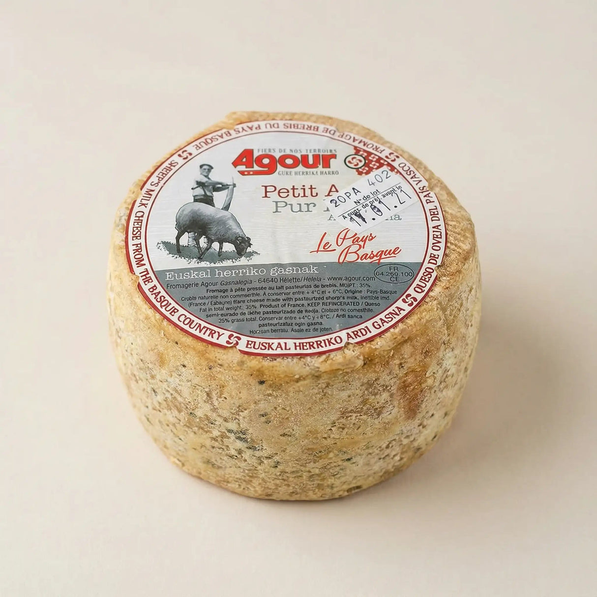 Queso de oveja artesanal Petit Agour 750 g 1