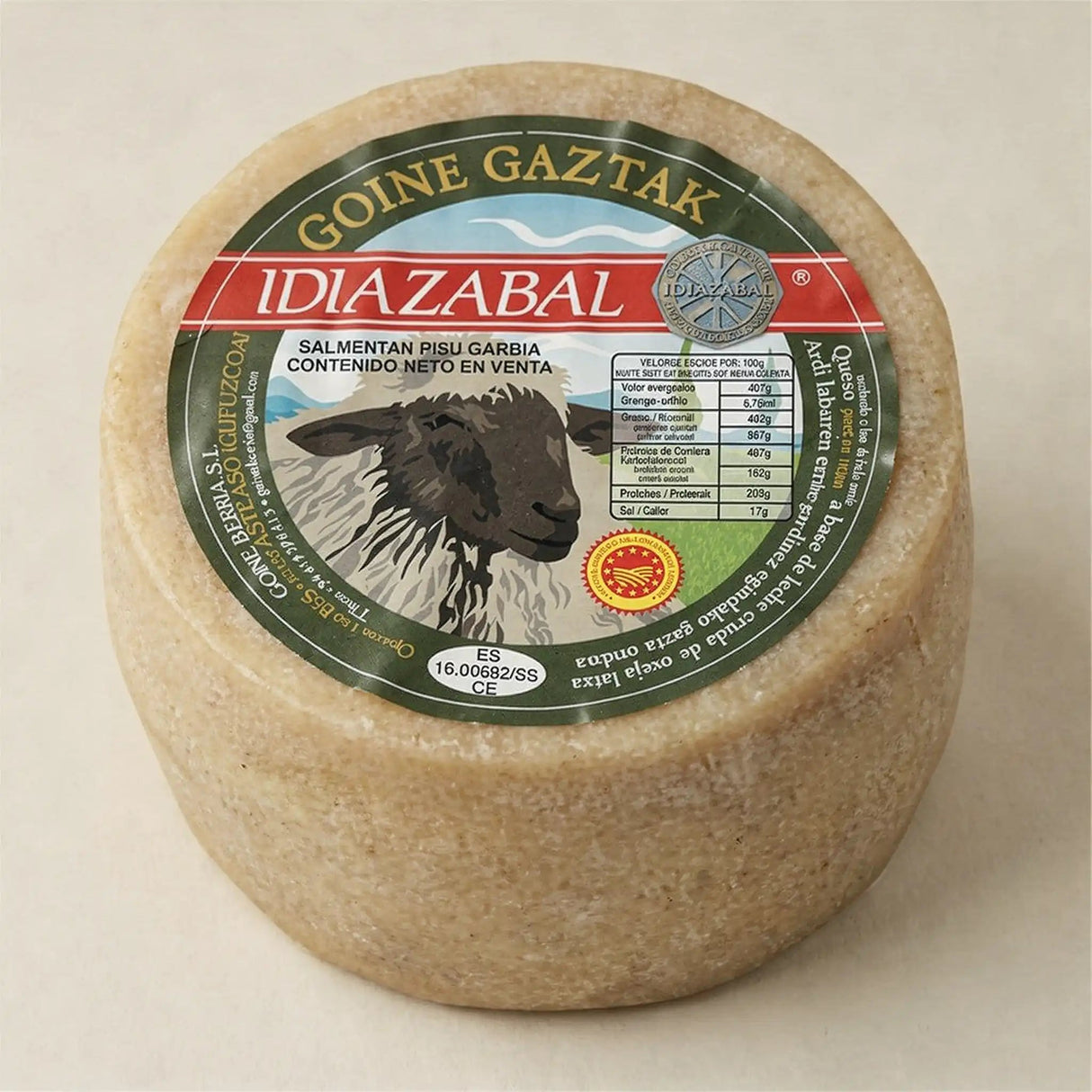 Queso Idiazabal Natural D.O. Goine 1