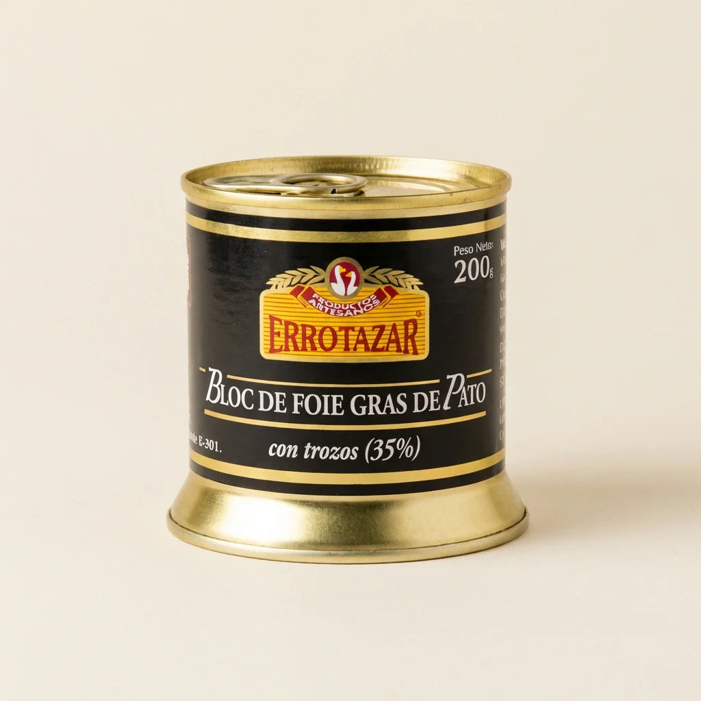 Bloc de Foie Gras de Pato con Trozos Errotazar 200 g 1