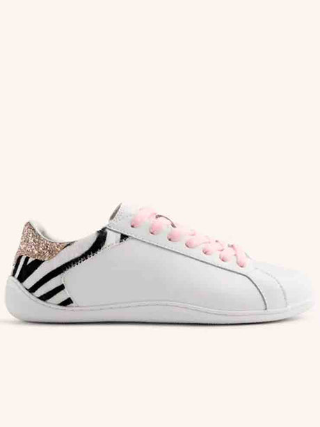 ZAPATILLA BLANCA BAREFOOT CEBRA NIÑA GIOSEPPO 1