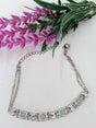 Pulsera opalo blanco 1