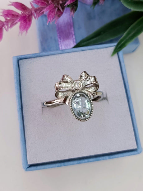 anillo lazo aguamarina 1