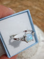anillo ópalo blanco 1
