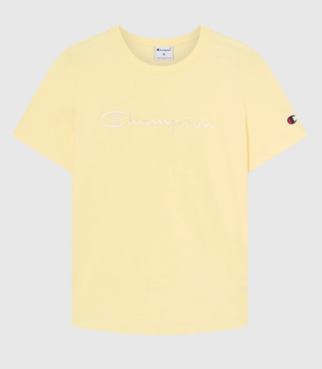 CAMISETA CHAMPION LOGO AMARILLO 1