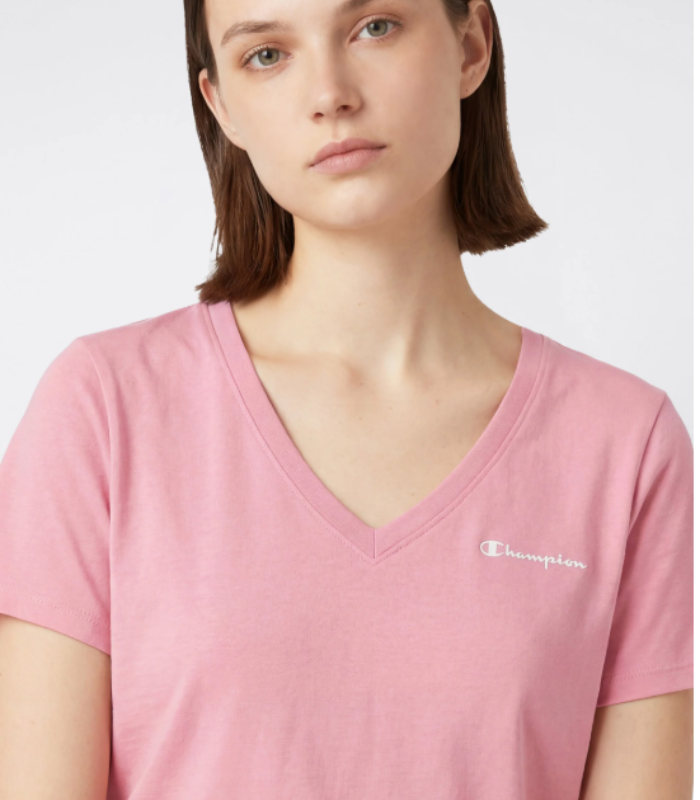 CHAMPION CAMISETA PICO ROSA 1