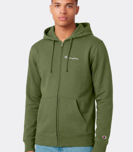 SUDADERA CAPUCHA CHAMPION VERDE OLIVA 1