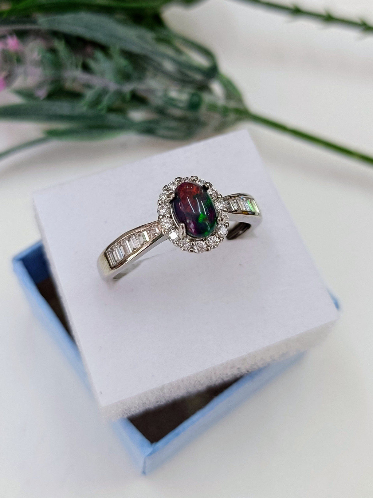 anillo de opalo negro 1