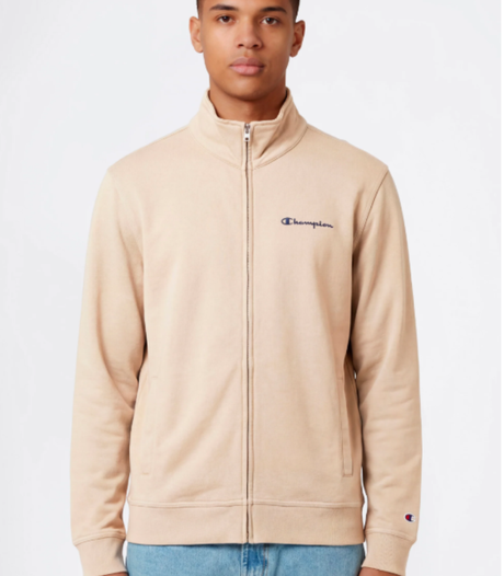 CHAMPION SUDADERA CON CREMALLERA BEIGE 1