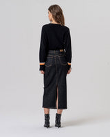 Falda recta Negro Surkana