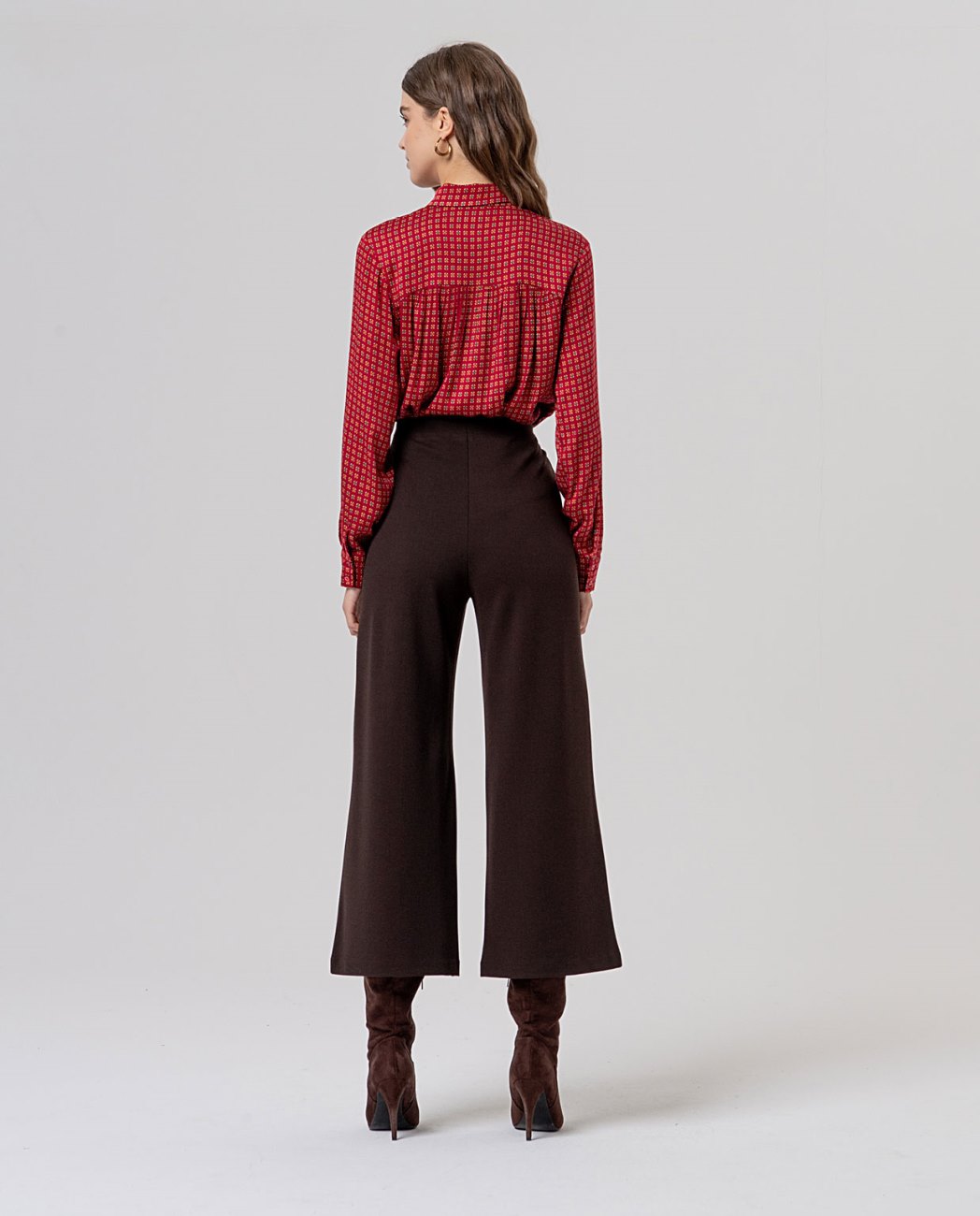 Pantalón ancho Chocolate