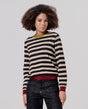 Jersey escote redondo listado Negro Surkana 