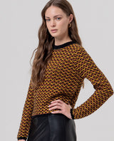 Jersey cuello redondo contextura Negro Surkana