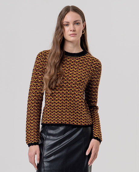 Jersey cuello redondo contextura Negro Surkana