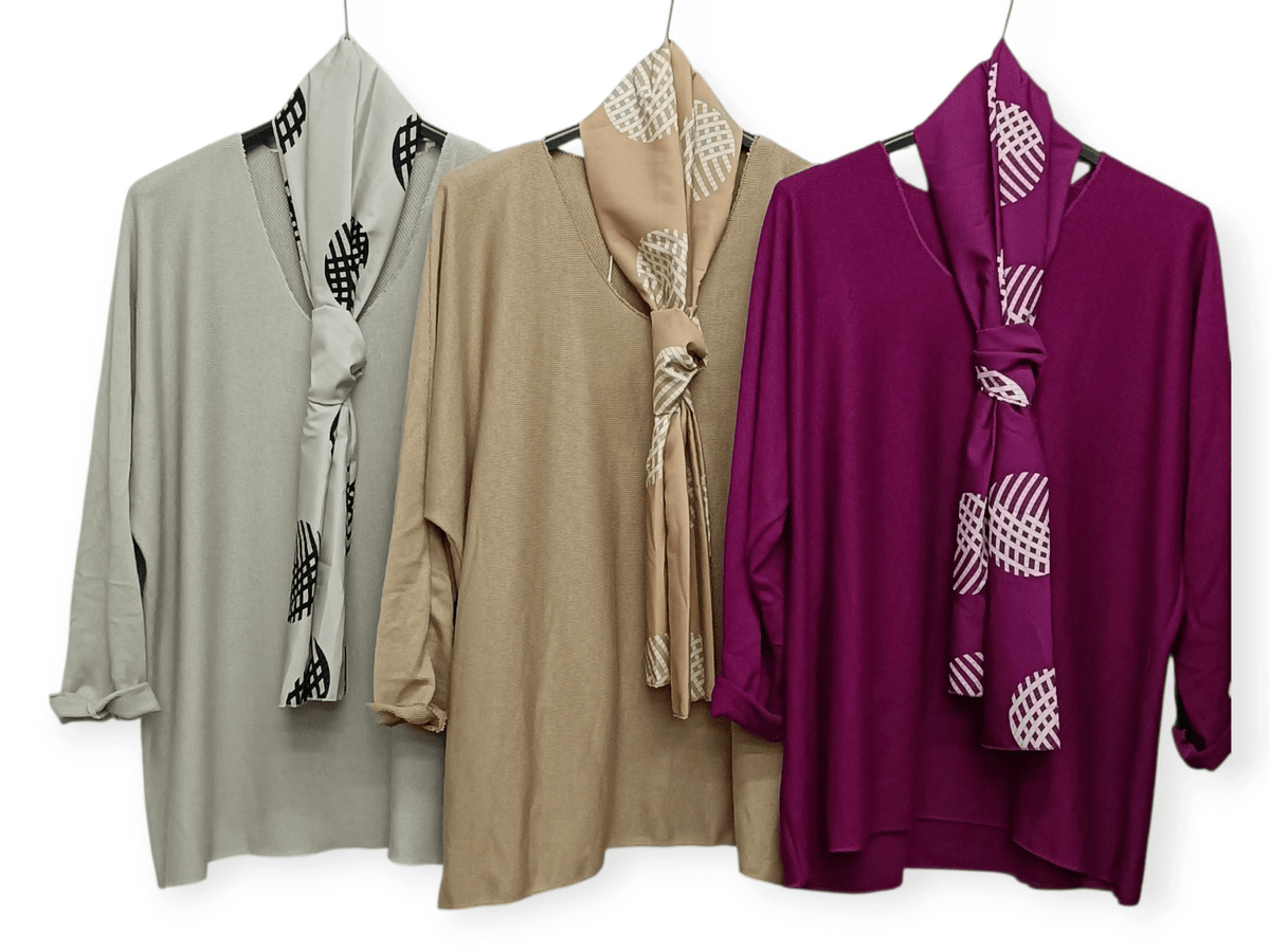 Jersey casual con pañuelo style 1 1