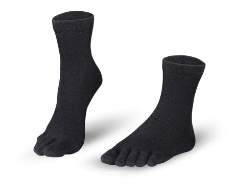 Calcetines de dedos Midi Algodón + Lana Merina Negro 1
