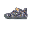 Zapatilla respetuosa repelente al agua en Gris con Flores 1
