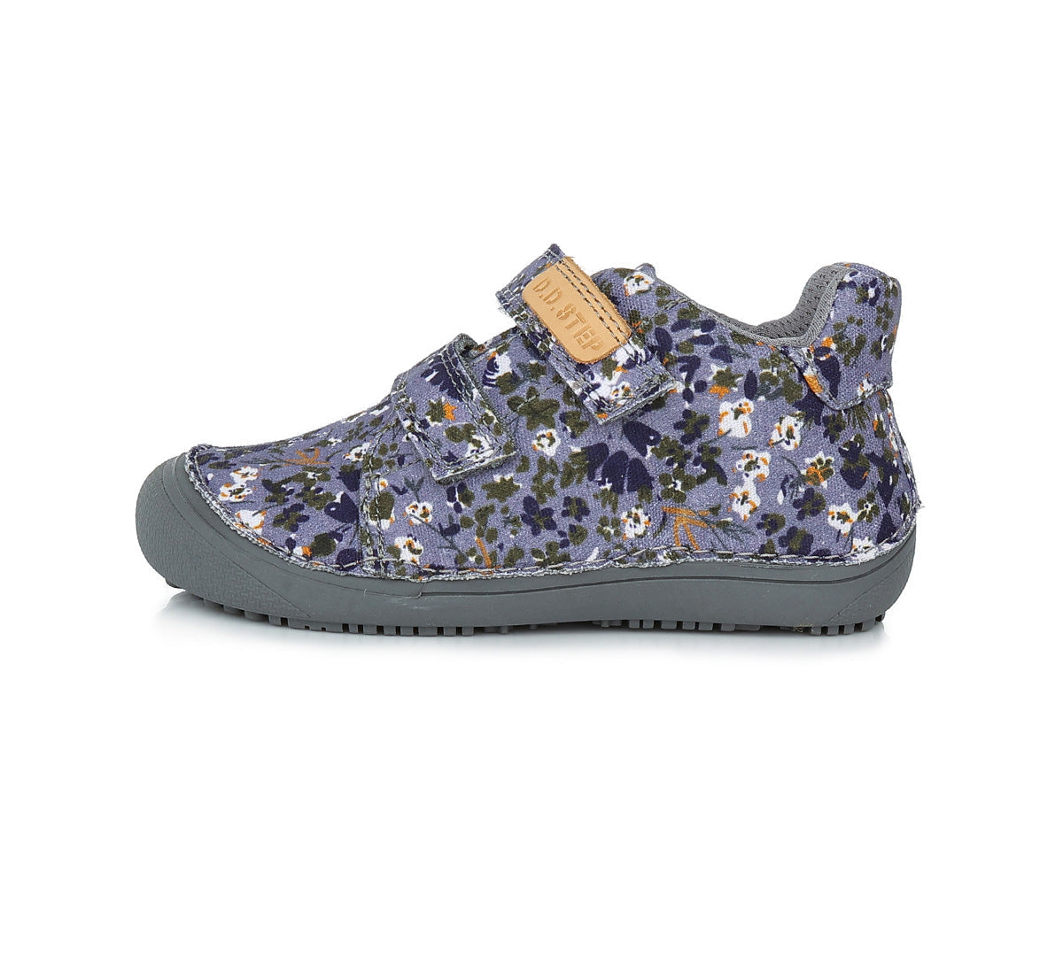Zapatilla respetuosa repelente al agua en Gris con Flores 1