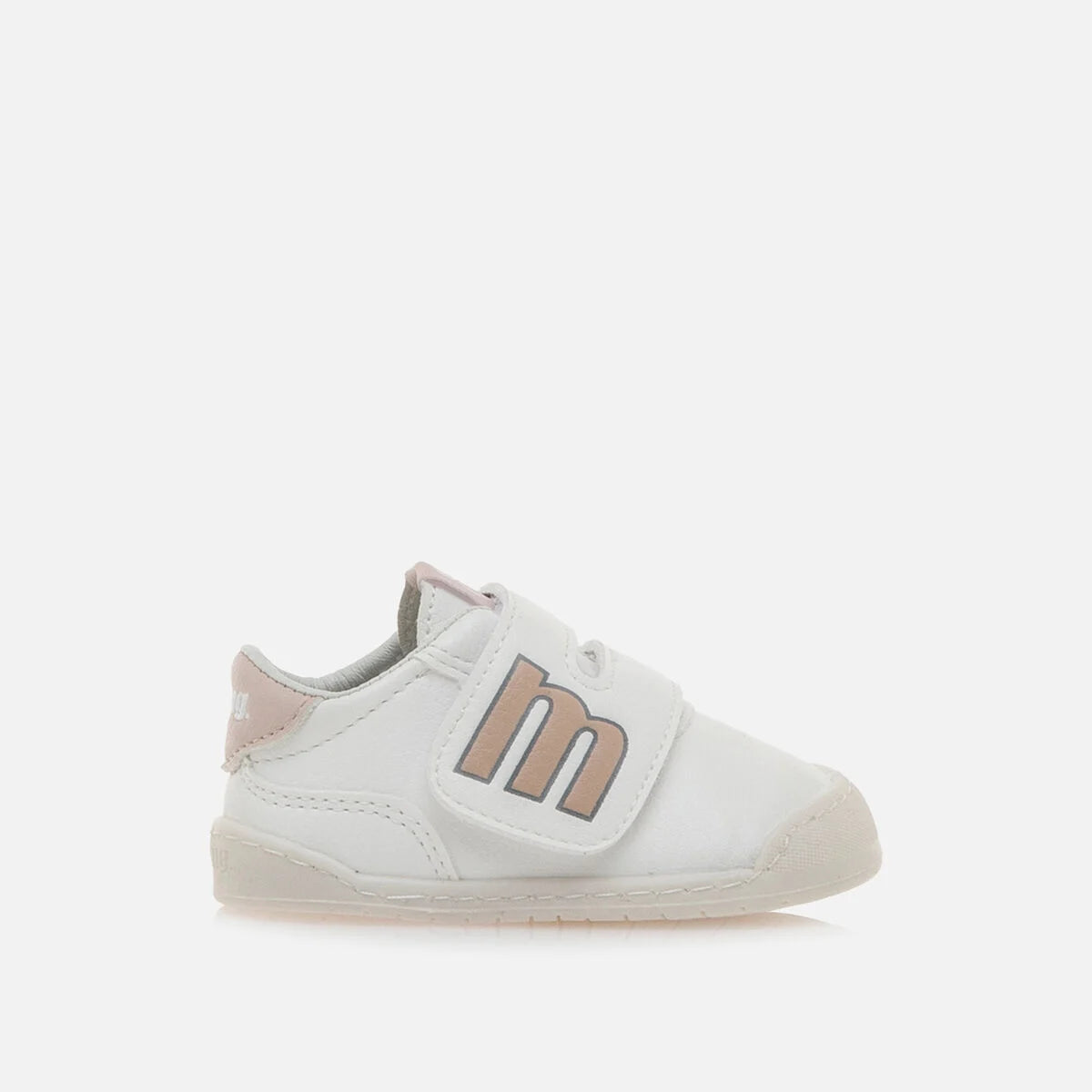 Zapatilla respetuosa infantil Blanco Nude 1
