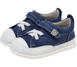 Zapatilla respetuosa en piel color Azul Marino 1