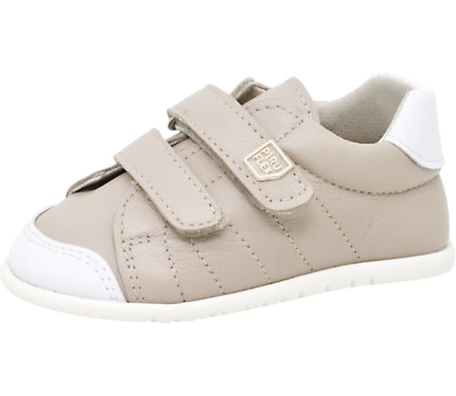 Zapatilla respetuosa en piel color Crema 1