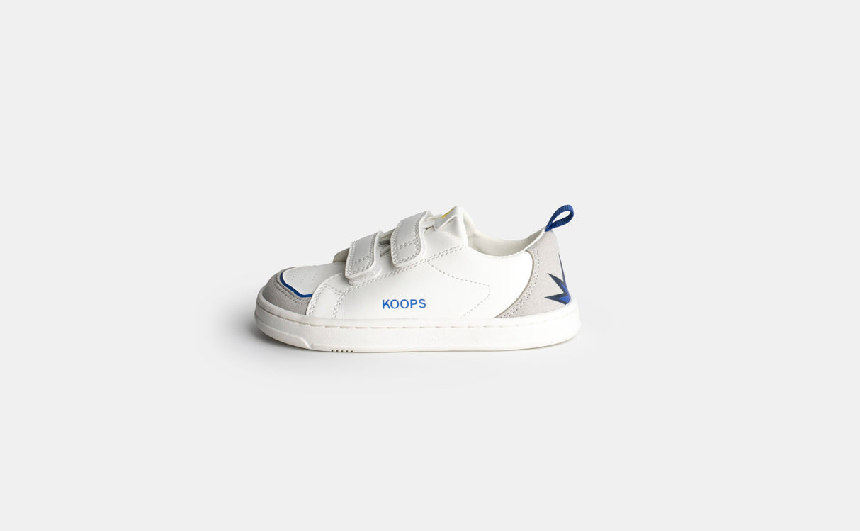 Zapatilla respetuosa modelo Rafi Blanco Azul 1