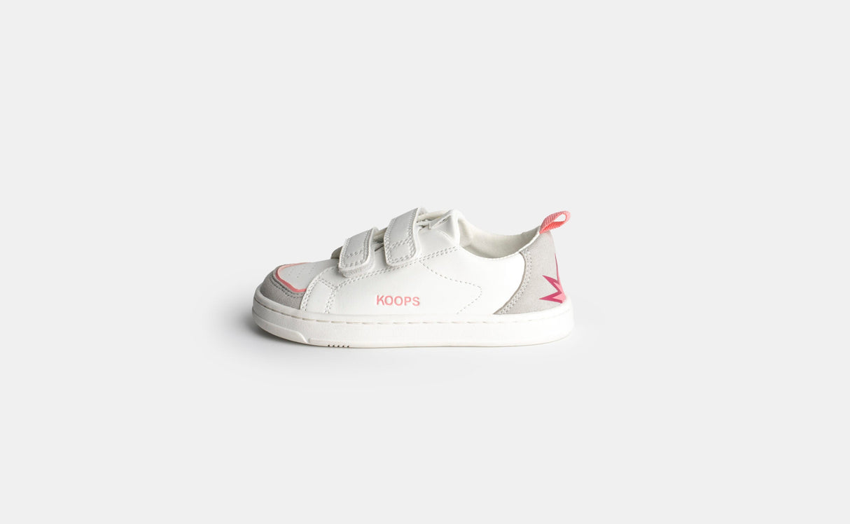 Zapatilla respetuosa modelo Rafi Blanco Rosa 1