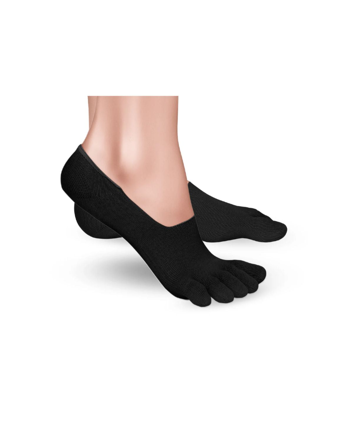 Calcetines de dedos "invisible" en color negro 1