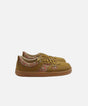 Sneakers barefoot Augusta marron con estampado floral 1