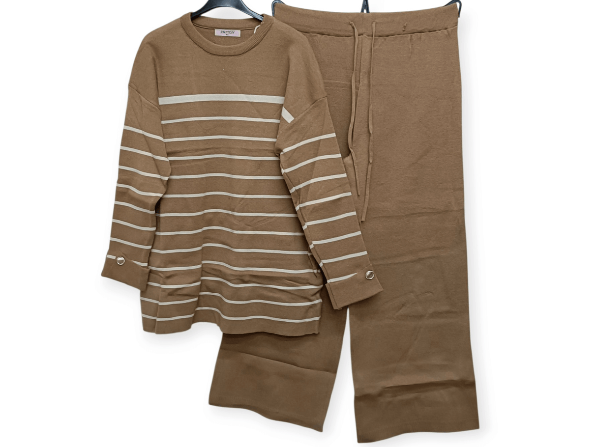 Conjunto rayas punto soft Camel 1