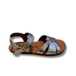 Sandalia barefoot Velvet Platino metalizado 1