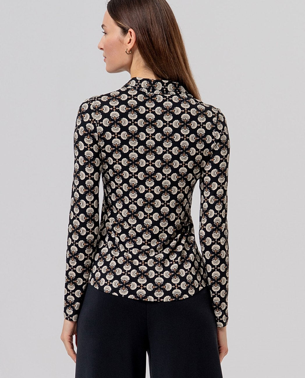 Camisa manga larga Negro