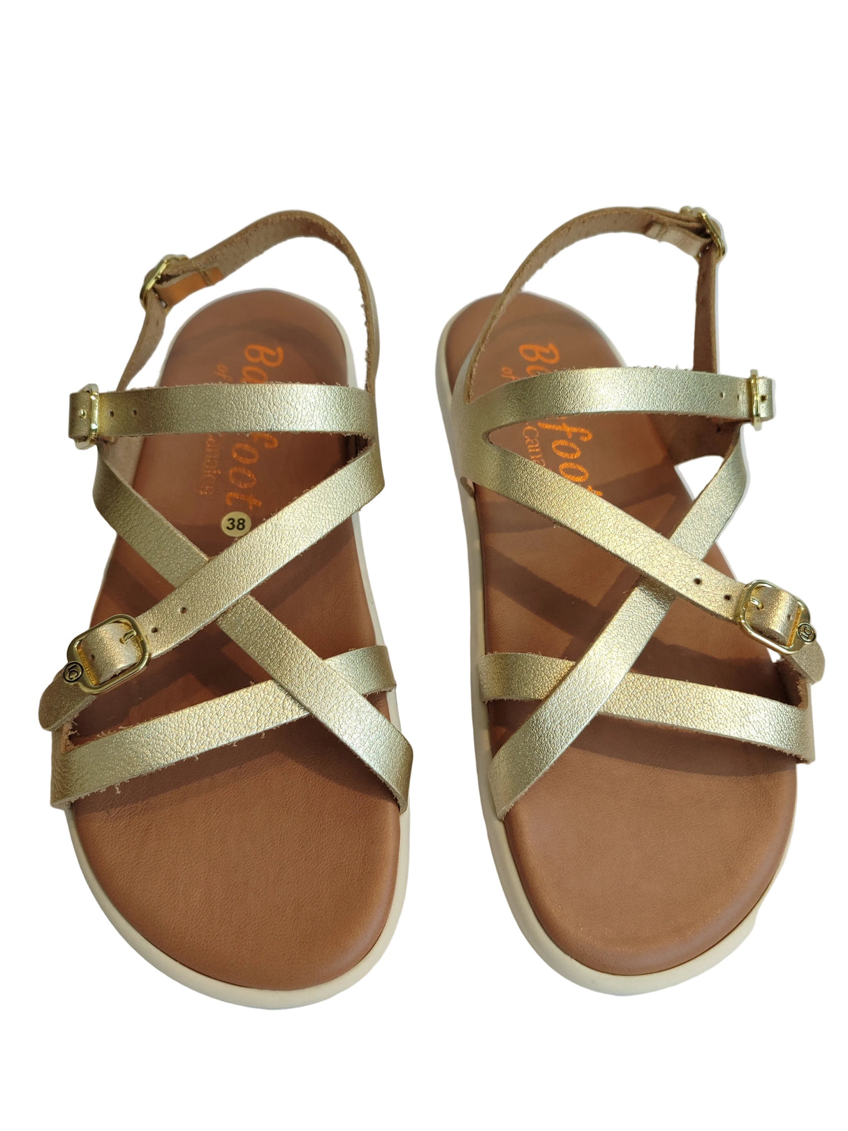 Sandalias de transicion Caprone Champagne 1